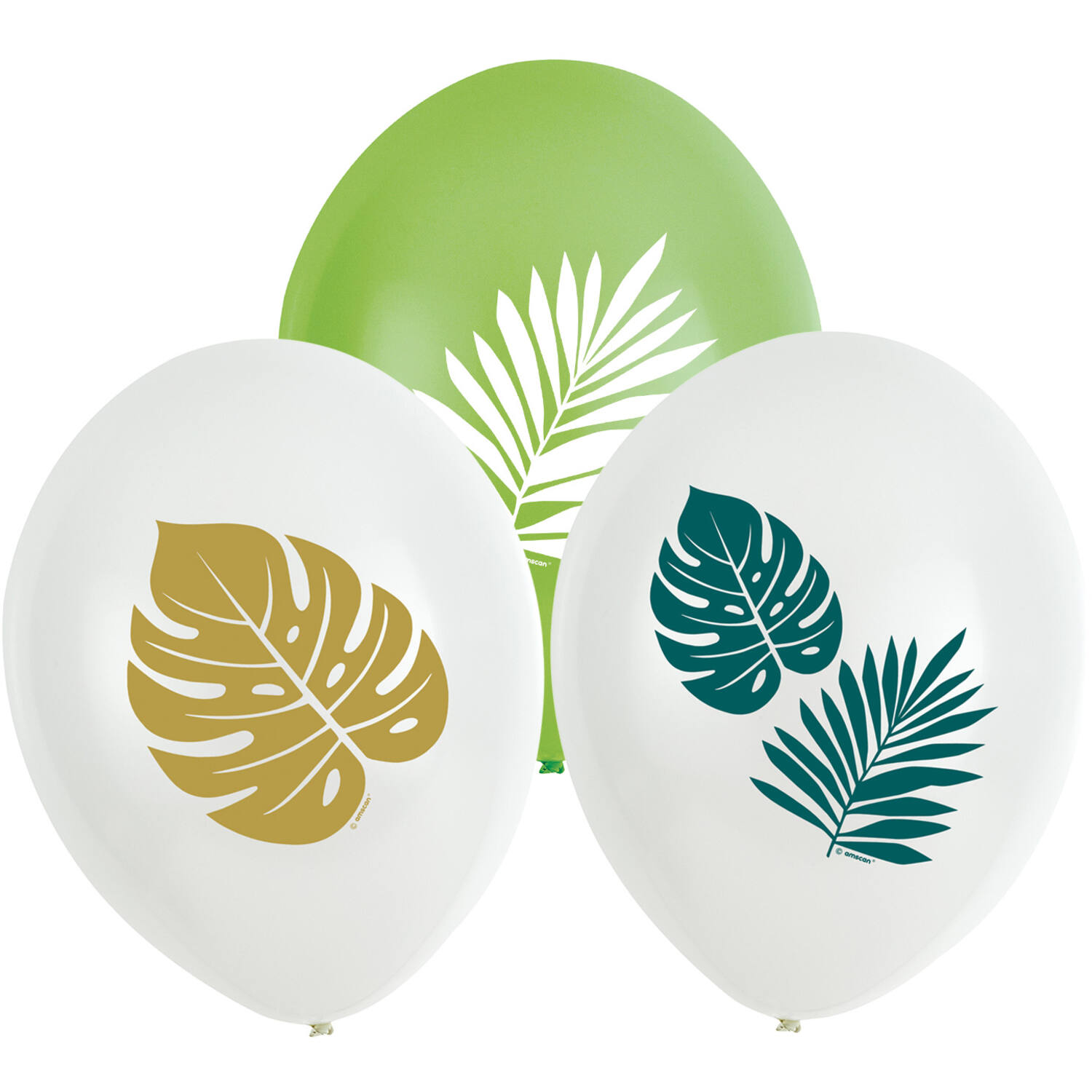 6 Latex Balloons Key West 27.5 cm / 11"
