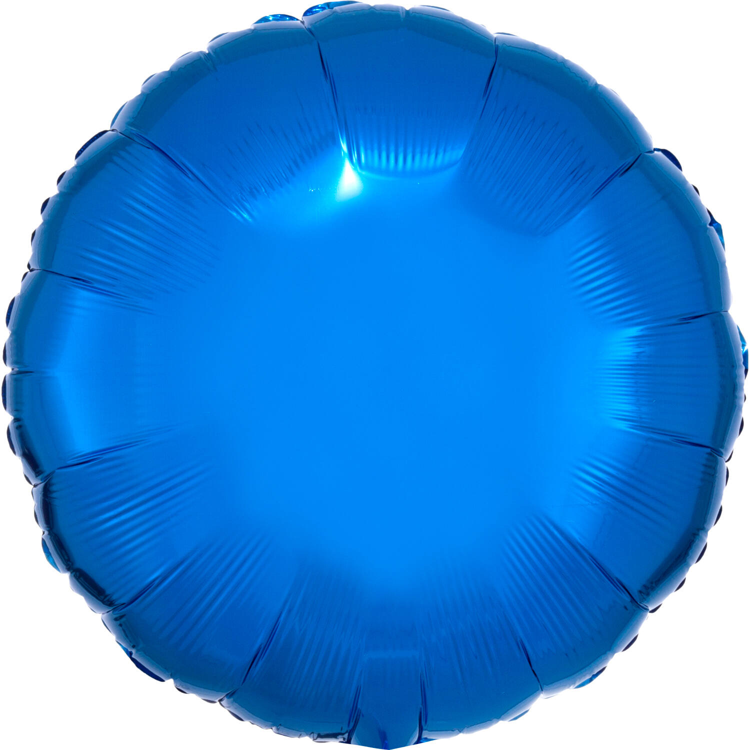 Standard Metallic Blue Round Foil Balloon C16 Bulk 43 cm