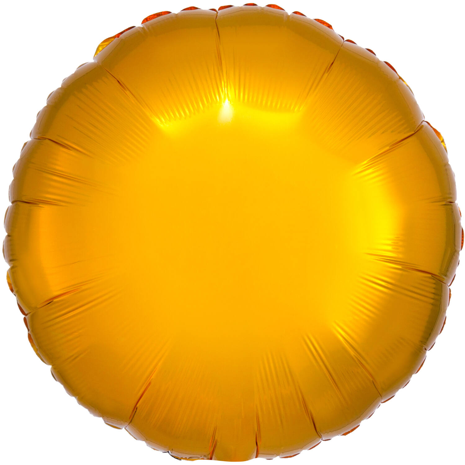 Standard Metallic Gold Round Foil Balloon C16 Packaged 43 cm