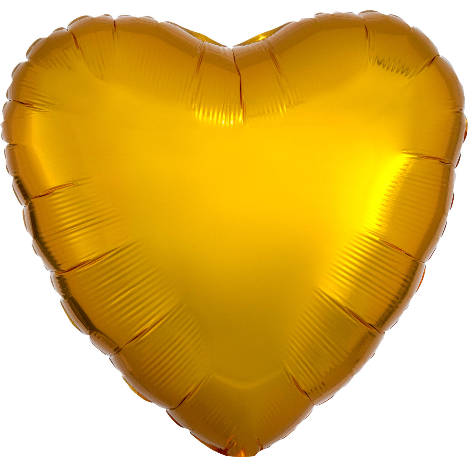 Standard Metallic Gold Heart Foil Balloon C16 Packaged 43 cm