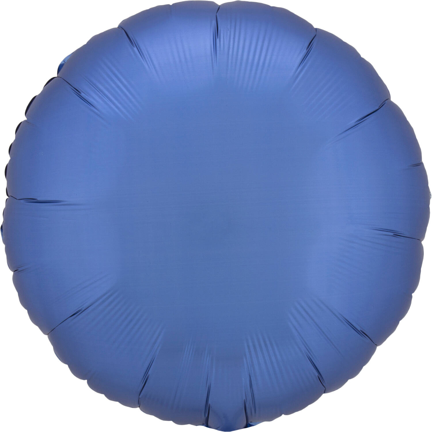 Standard Silk Lustre Azure Blue Round Foil Balloon C16 Packaged 43 cm
