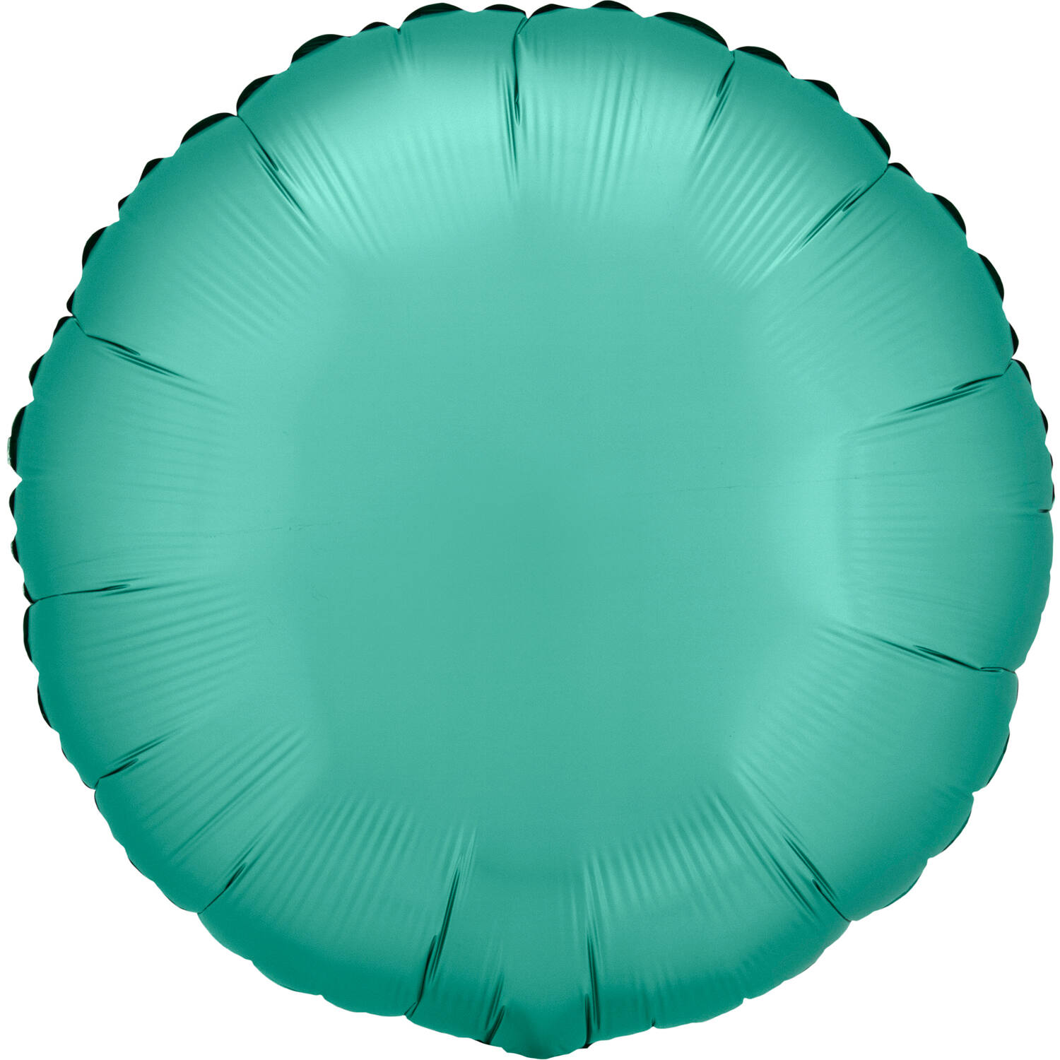 Standard Silk Lustre Jade Green Round Foil Balloon C16 Packaged 43 cm
