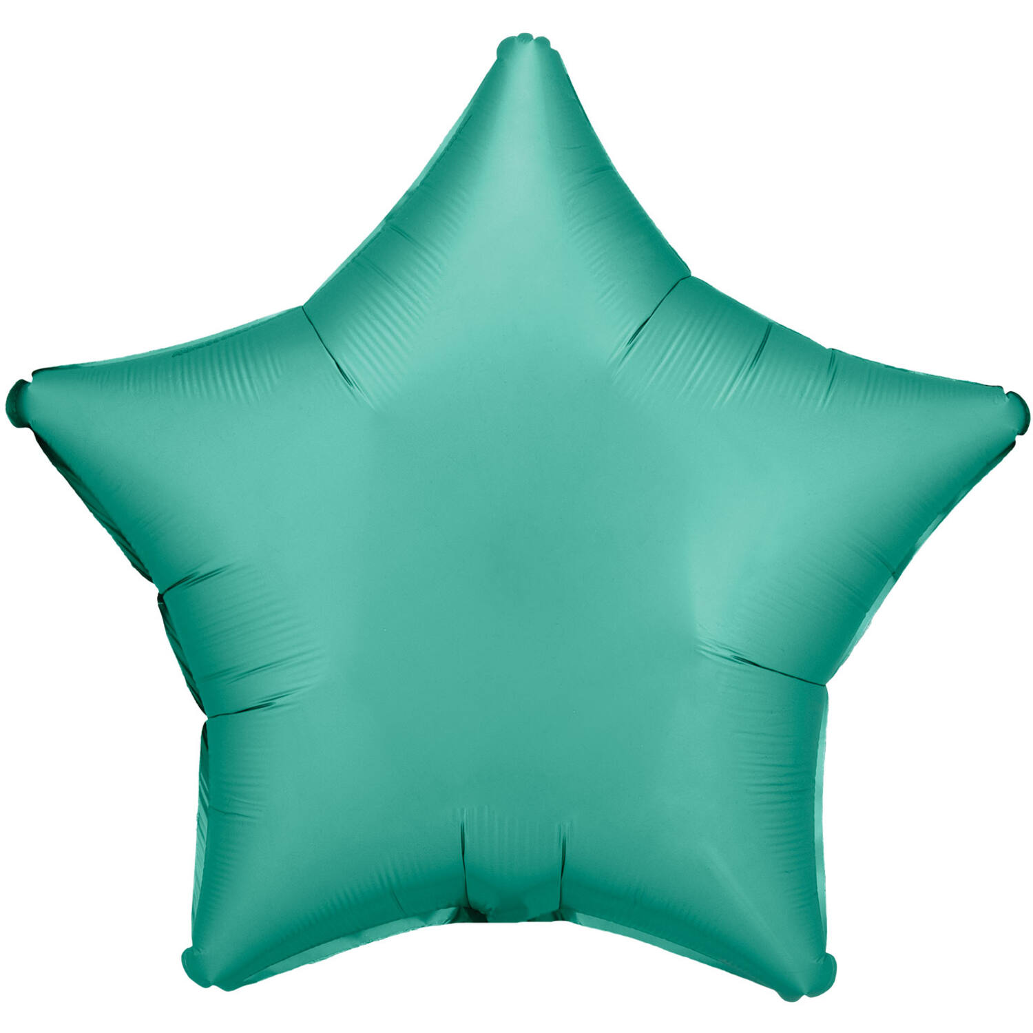 Standard Silk Lustre Jade Green Star Foil Balloon C16 Bulk 48 cm