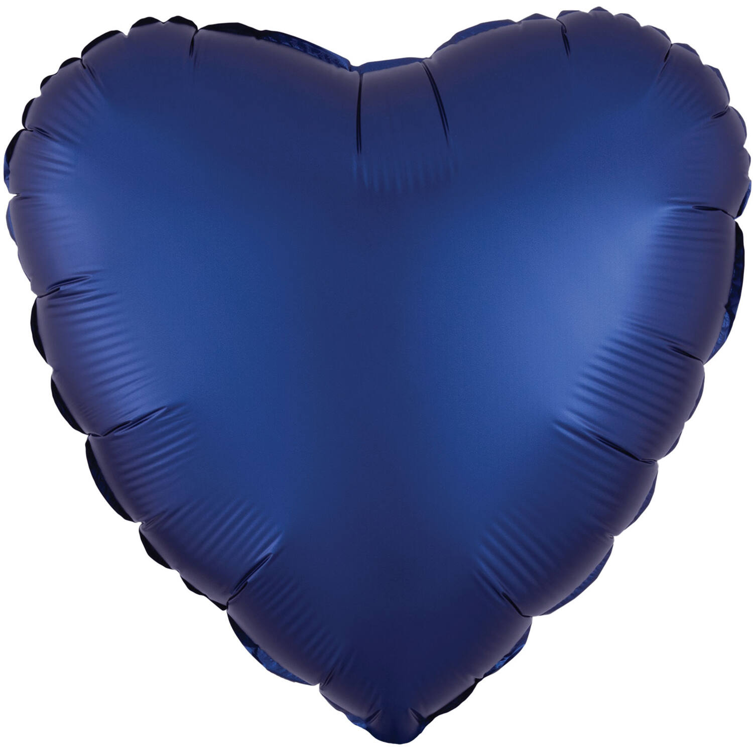 Standard Silk Lustre Navy Blue Heart Foil Balloon C16 Bulk 43 cm