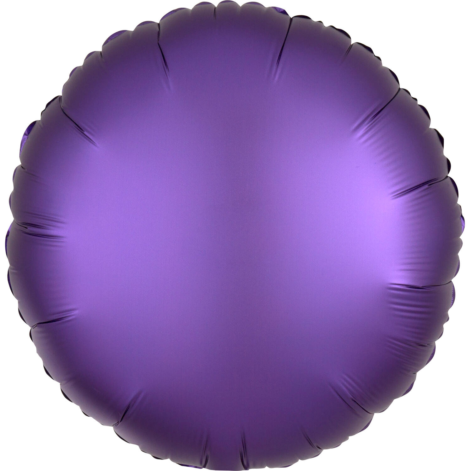 Standard Silk Lustre Purple Round Foil Balloon C16 Packaged 43 cm