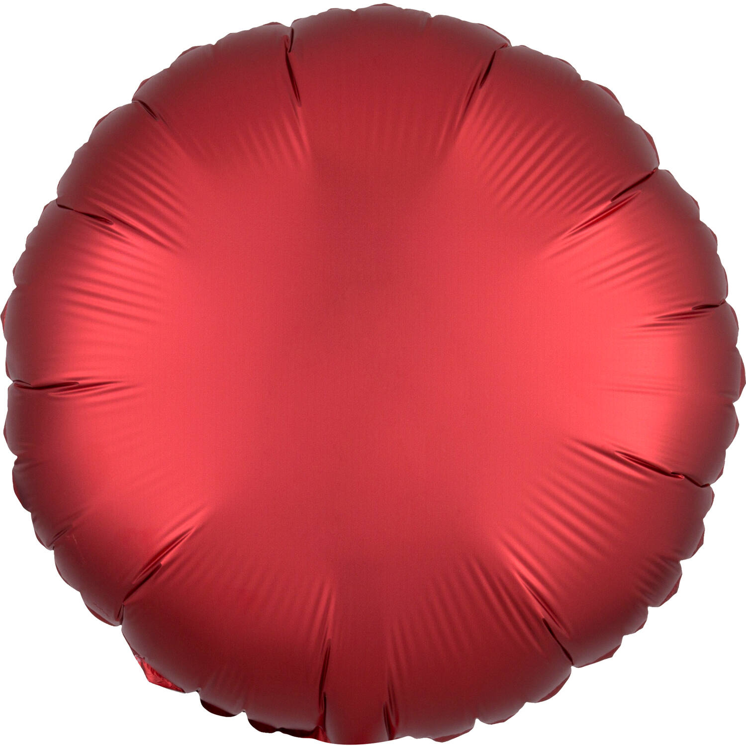 Standard Silk Lustre Dark Red Round Foil Balloon C16 Packaged 43 cm