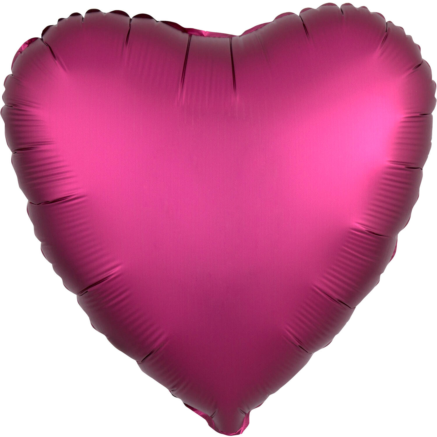 Standard Silk Lustre Pomegranate Heart Foil Balloon C16 Packaged 43 cm
