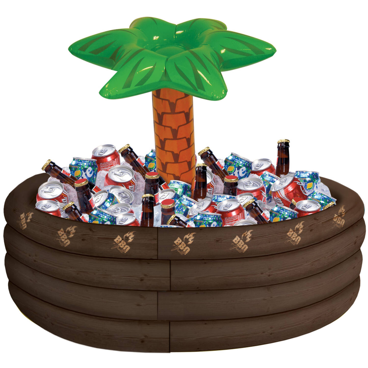 Inflatable Cooler Palm Tree BBQ Plastic 72.3 x 67.3 cm