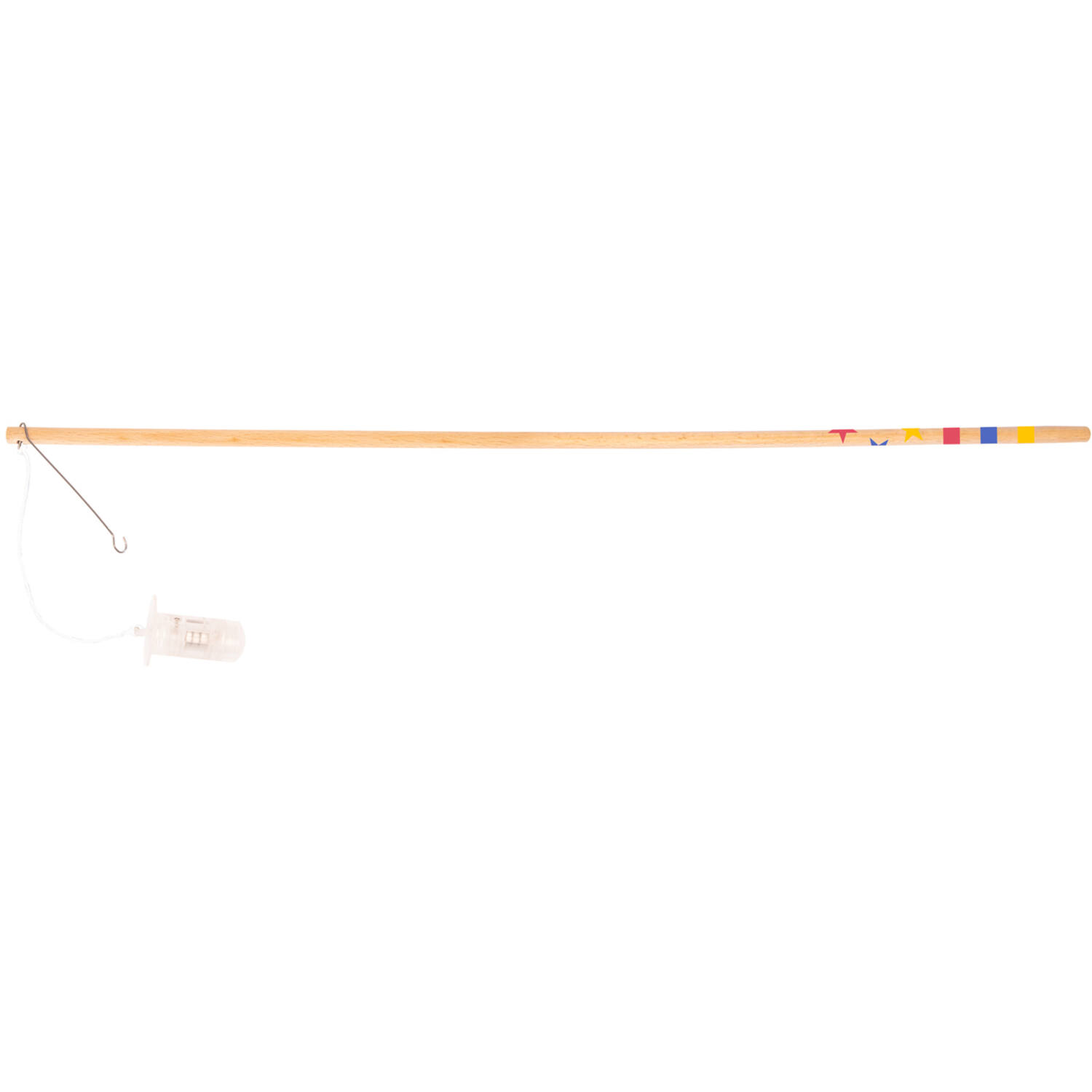 Lantern Stick Electrical Coloured Stars Wood / Plastic 40 cm