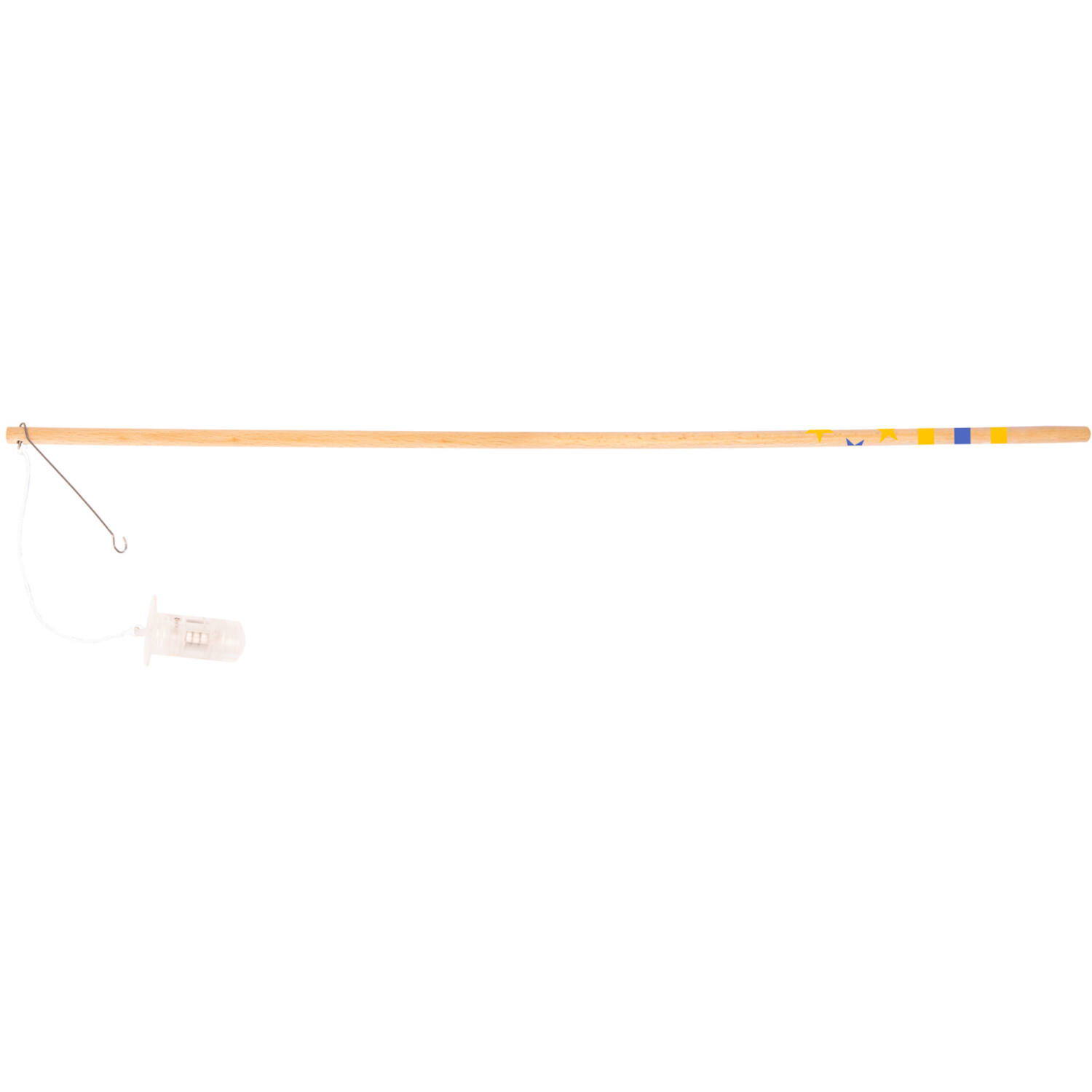 Lantern Stick Electrical Coloured Stars Wood / Plastic 30 cm