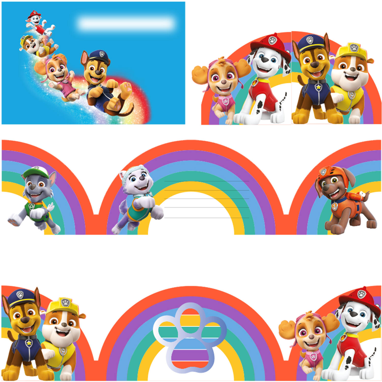 8 Invites and Envelopes Paw Patrol 2022 Paper