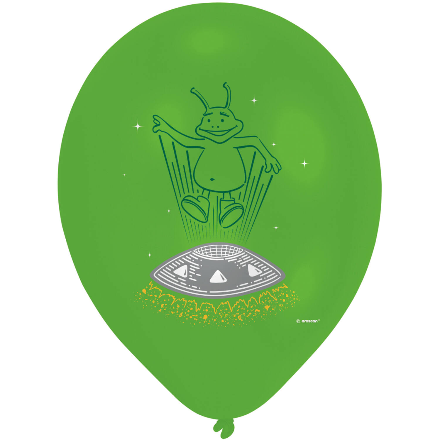 6 Latex Balloons Space Party 27.5 cm / 11"