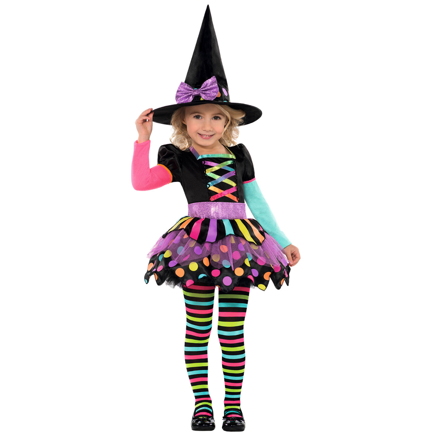 Child Costume Miss Matched Witch Age 8-10 Years