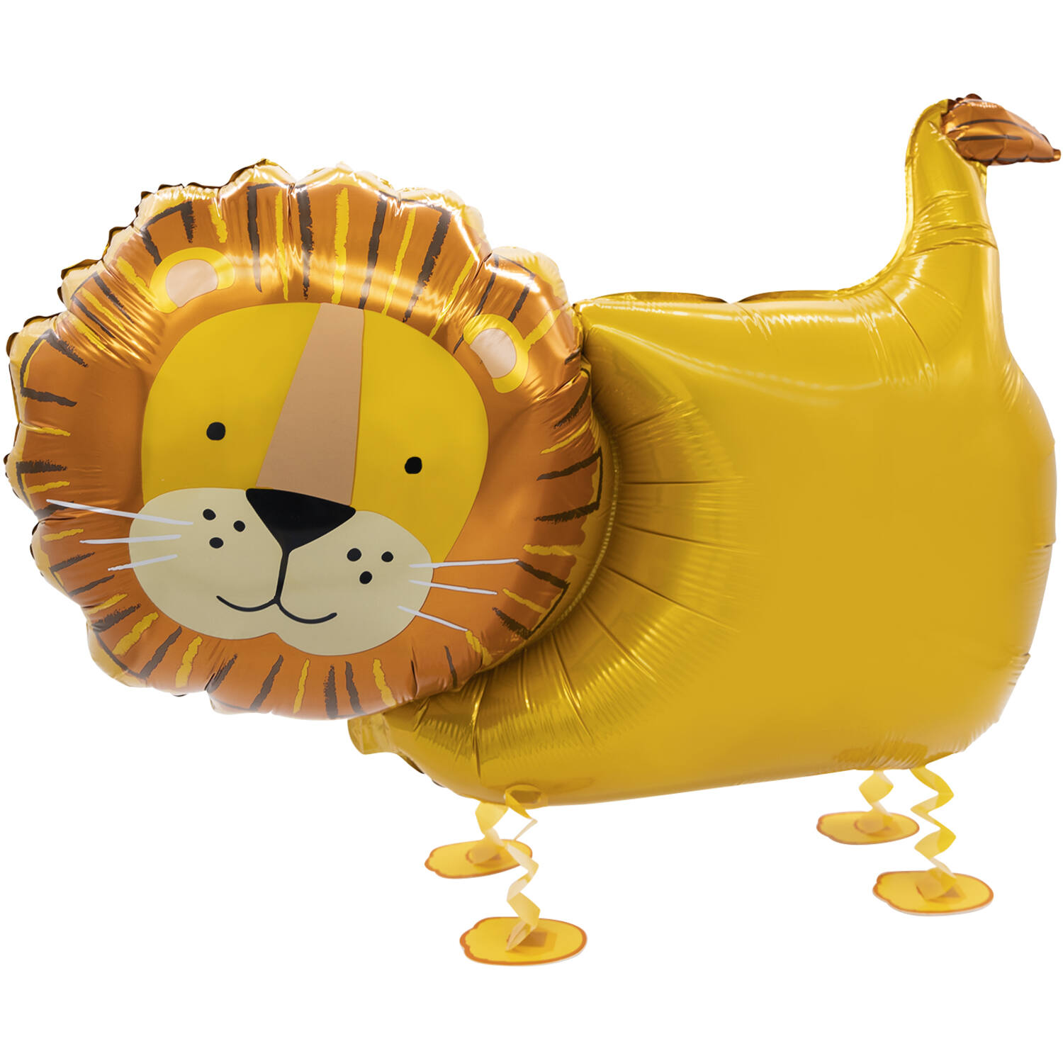 Walking Balloon Lion Foil Balloon W24 Packaged 59 cm x 96 cm