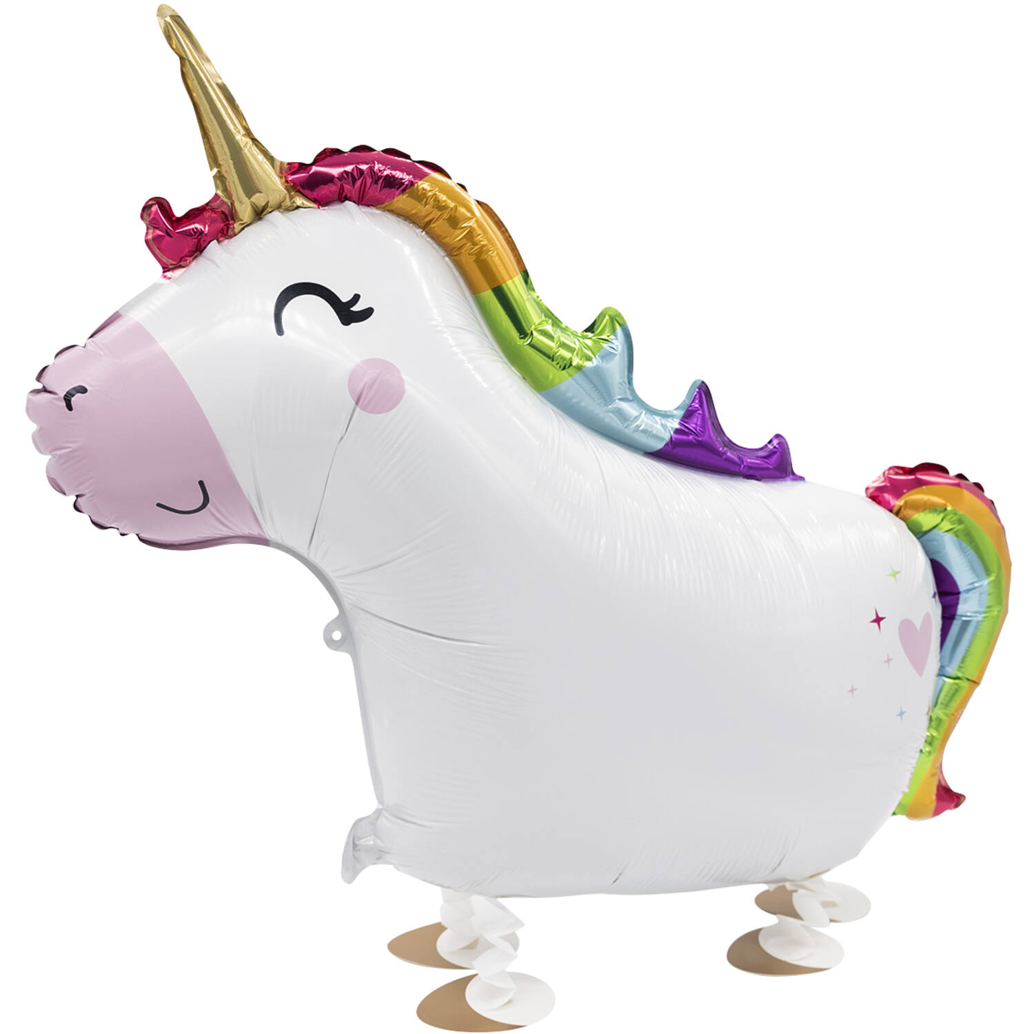 Walking Balloon Unicorn Foil Falloon W24 Packaged 81 cm 62 cm
