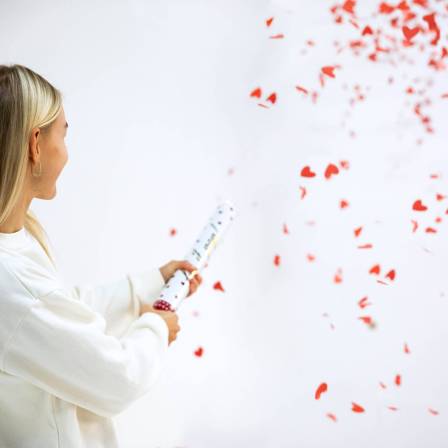Confetti Cannon Heart Paper 40 cm