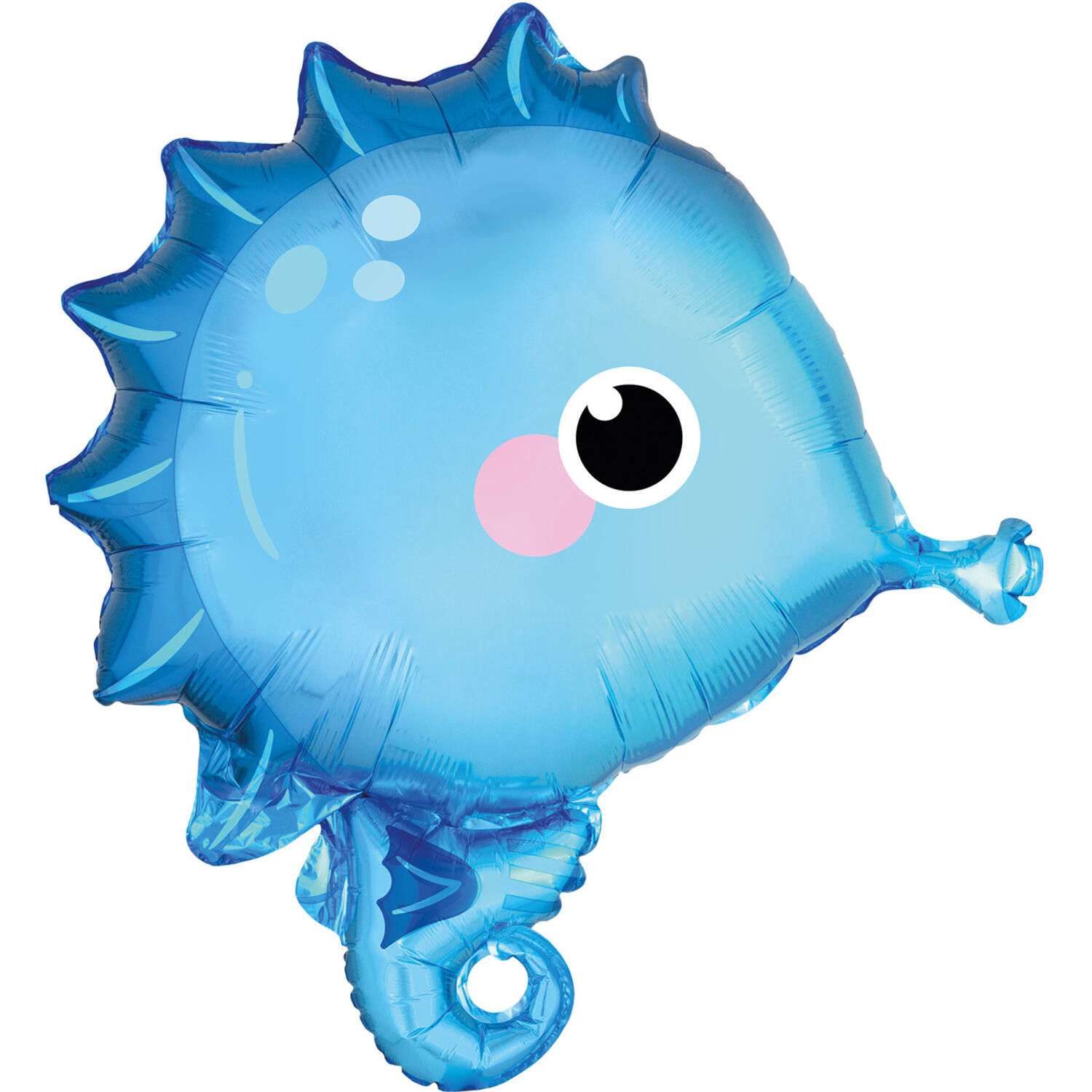 Standard Shape Ocean Buddies Seahorse Foil Balloon C50 Packaged 46 cm x 50 cm
