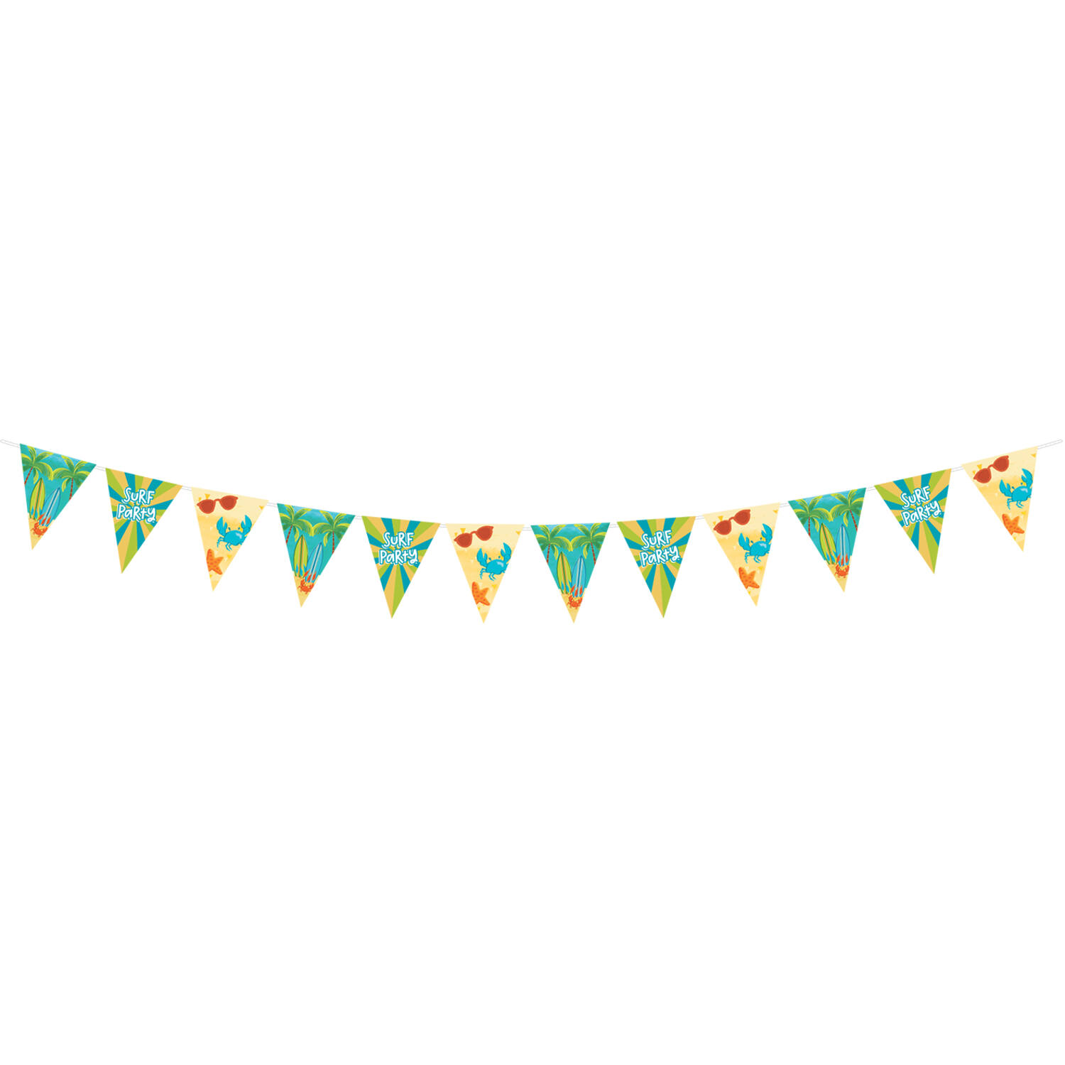 Flag Banner Surf Party Paper 400 x 20 cm