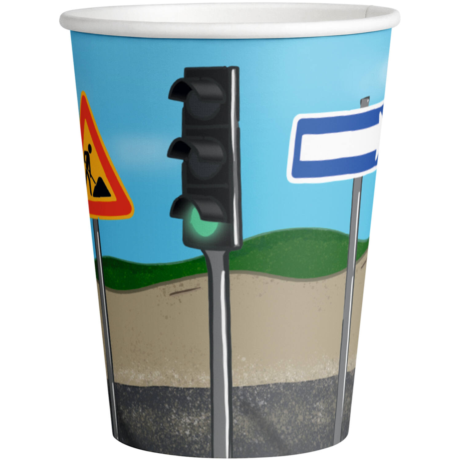 8 Cups Paper Construction Party 250 ml