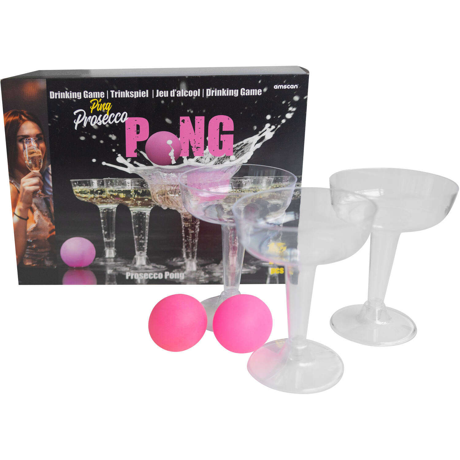 Drinking Game Prosecco Pong 15 Pieces Plastic