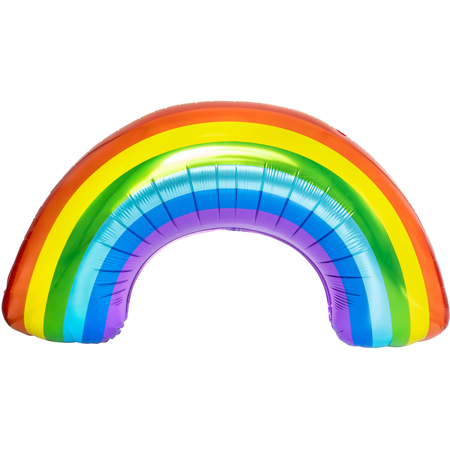 Large Shape Bright Rainbow Foil Balloon H40 Packaged
