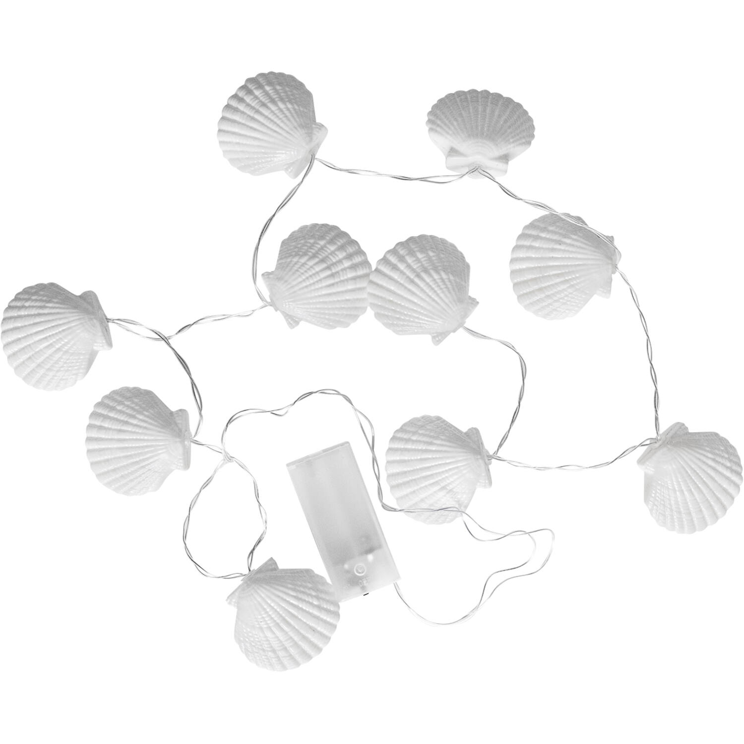 LED Chain of Lights Surf Party Plastic Shells 140 cm