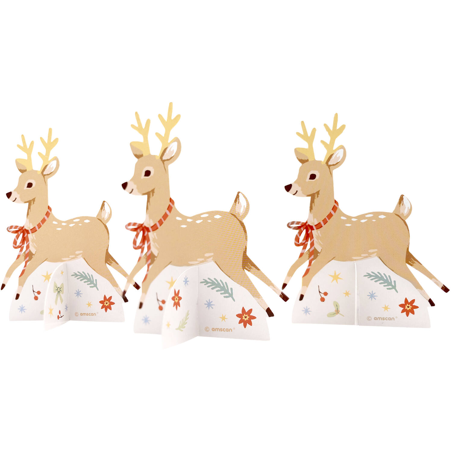 8 Place Cards Winter Woodland Paper 10 cm x 7,7 cm
