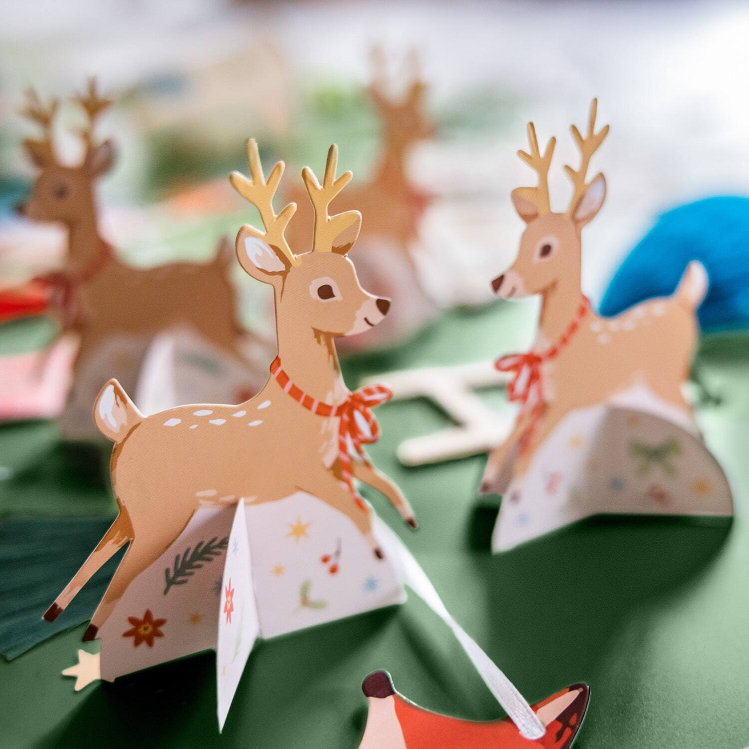 8 Place Cards Winter Woodland Paper 10 cm x 7,7 cm