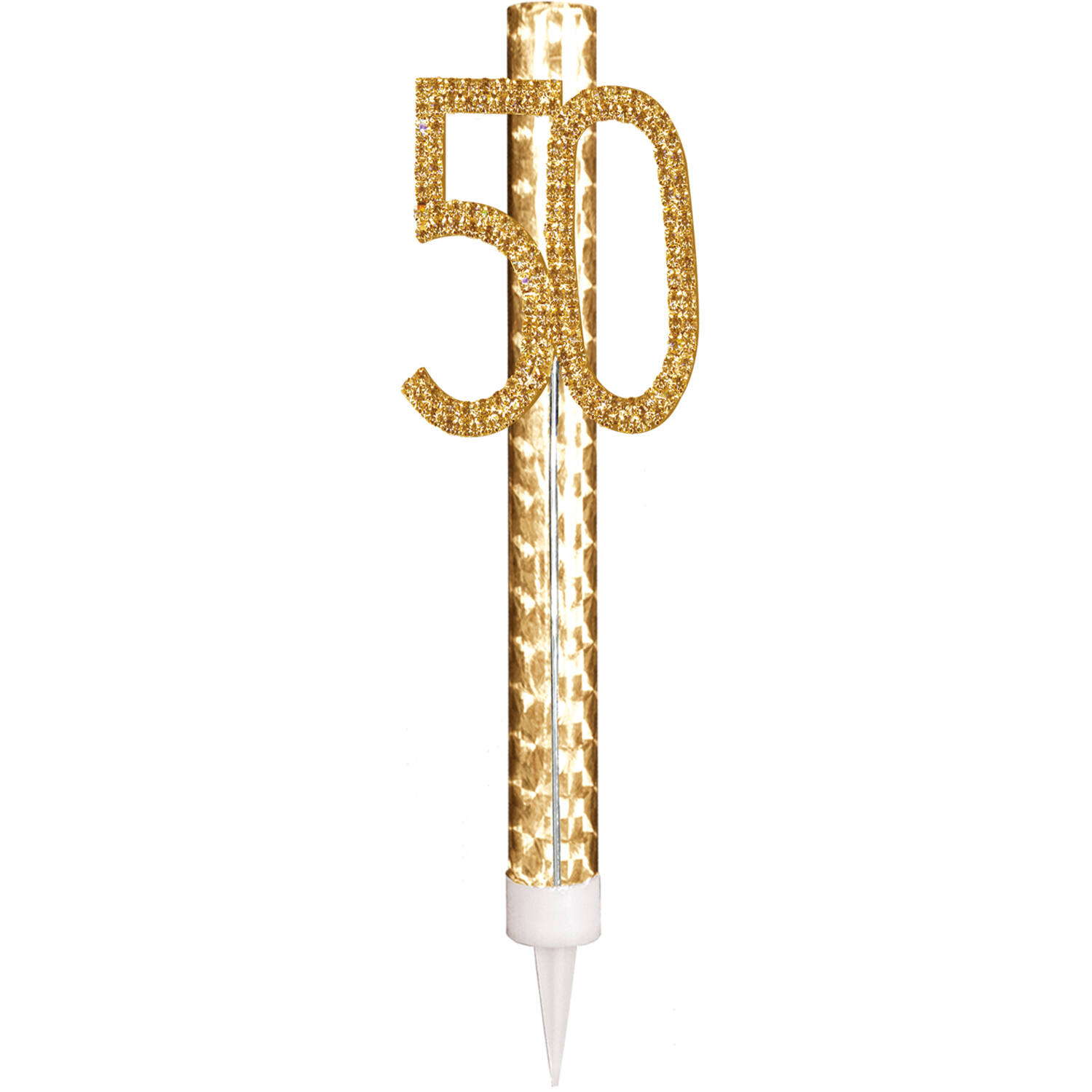 Fountain Milestone 50 incl.   cake topper (with rhinestones)