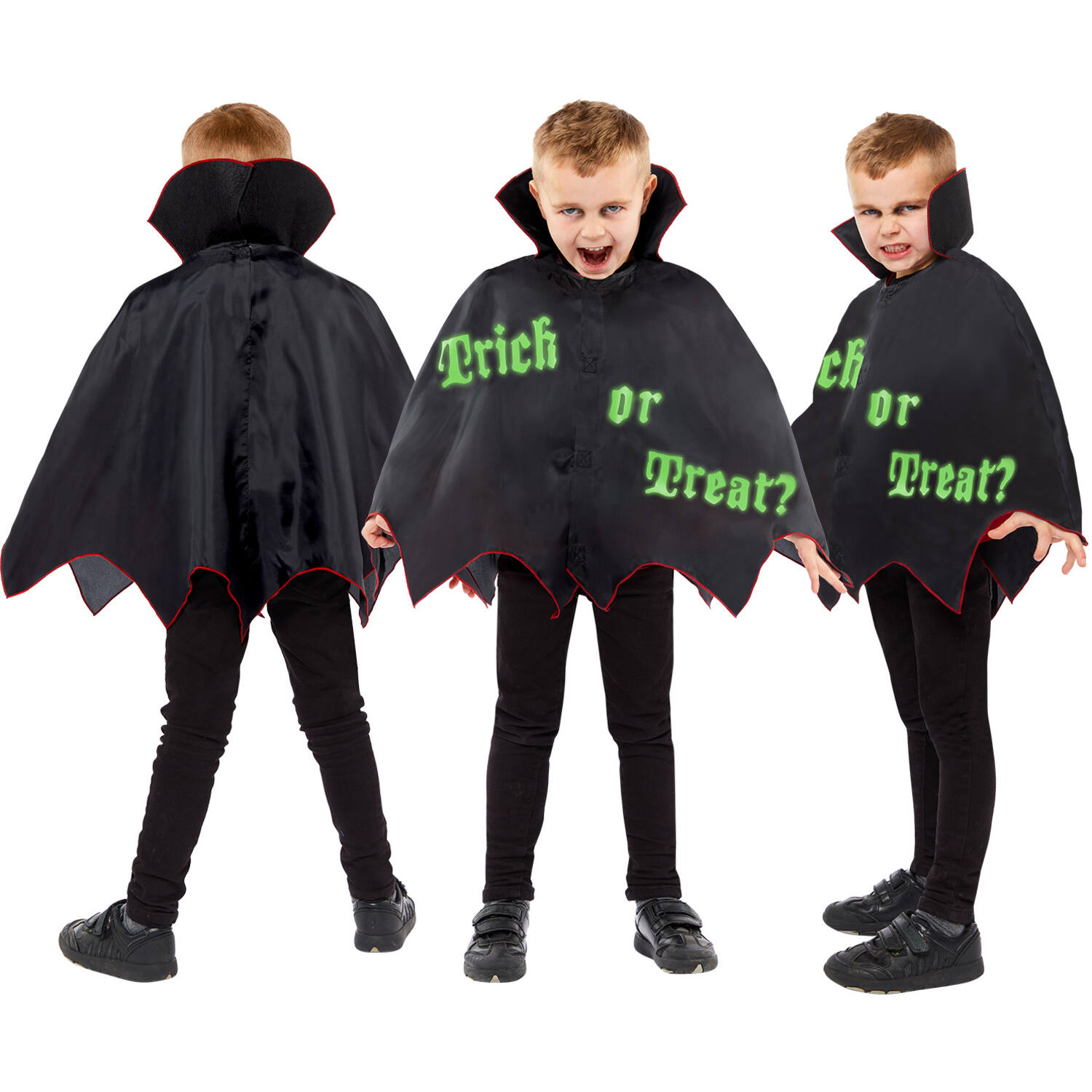 Child Costume Trick or Treat Transform Cape Age 8-12 Years