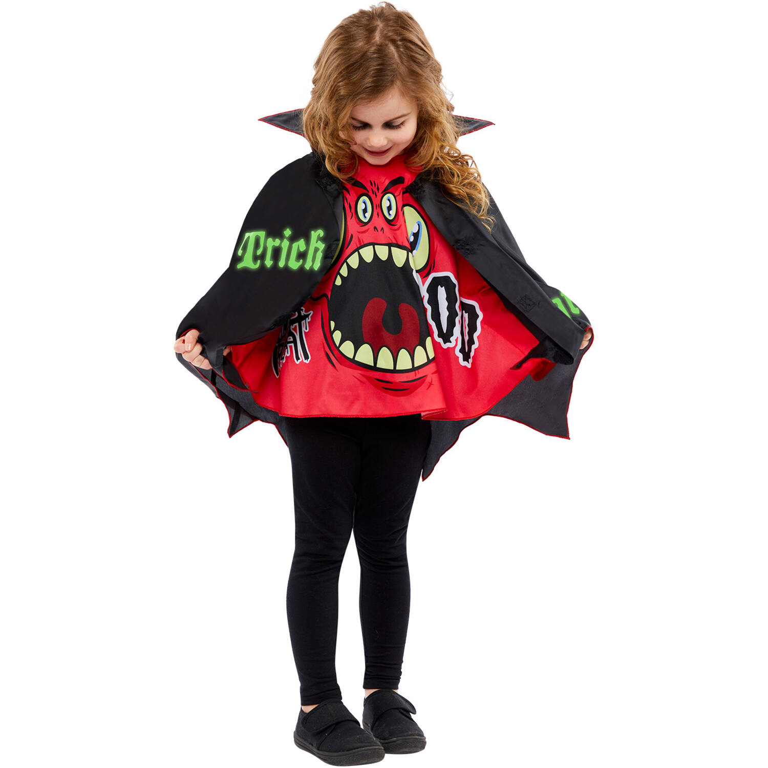 Child Costume Trick or Treat Transform Cape Age 8-12 Years