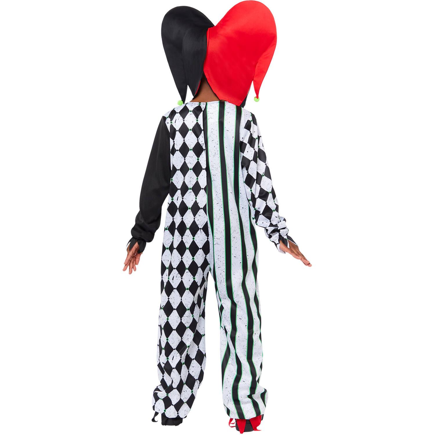 Child Costume Double Headed Jester Clown Age 4-6 Years