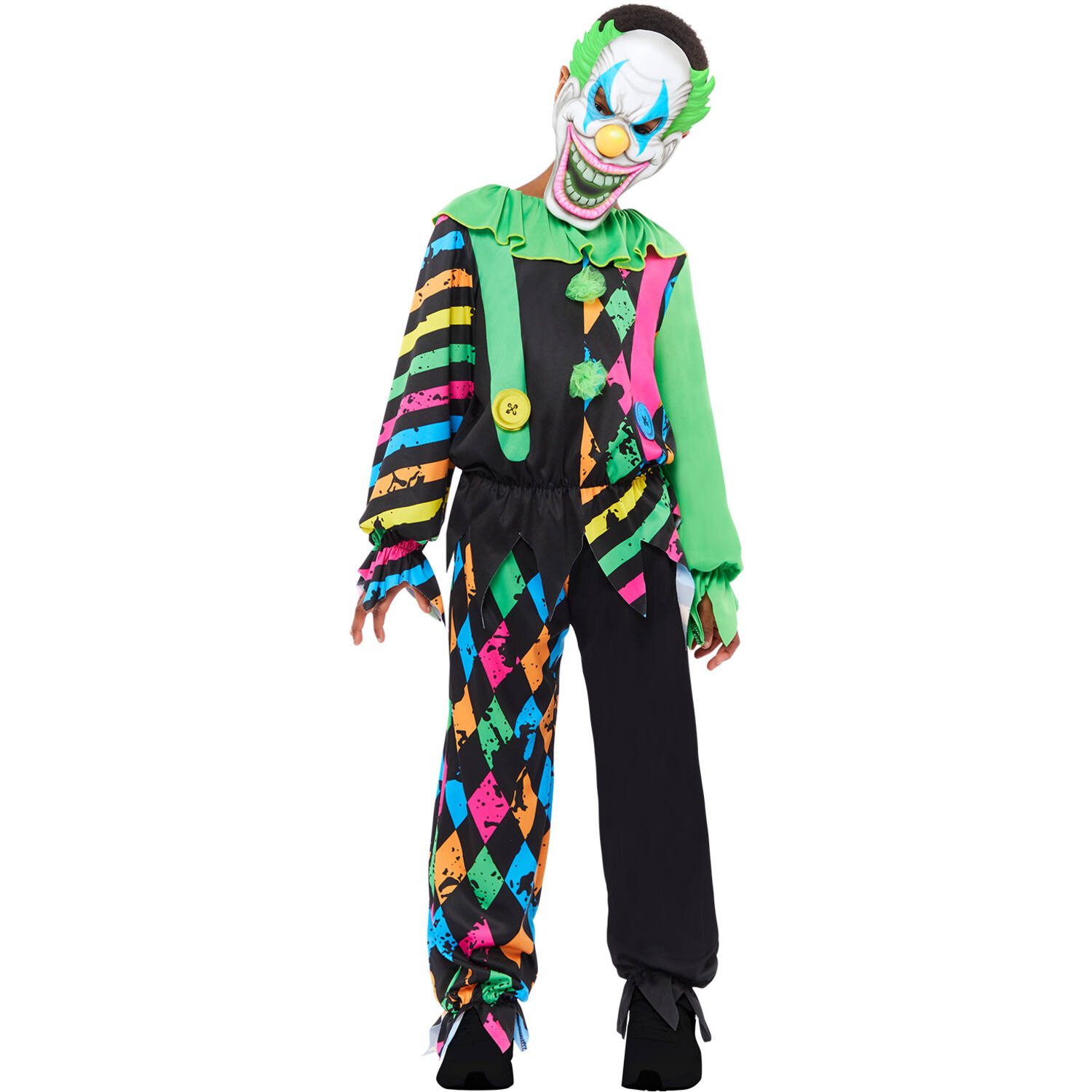 Child Costume Funhouse Clown Boy Age 6-8 Years