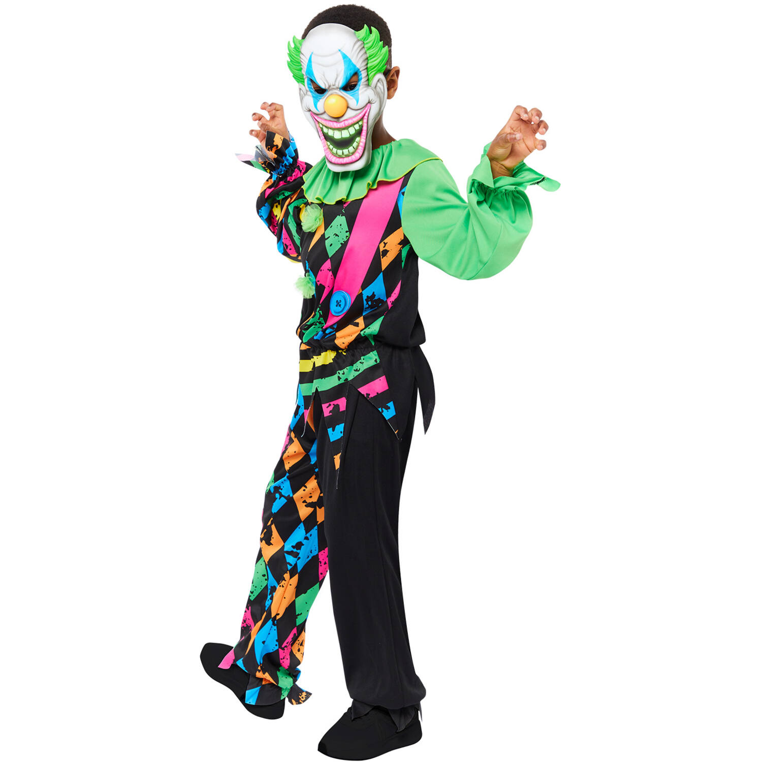 Child Costume Funhouse Clown Boy Age 6-8 Years