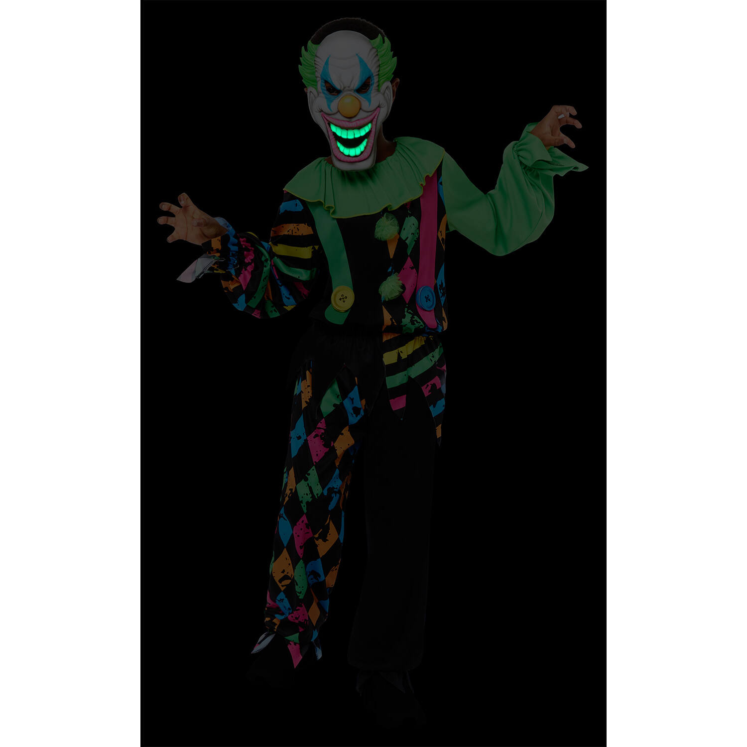 Child Costume Funhouse Clown Boy Age 8-10 Years
