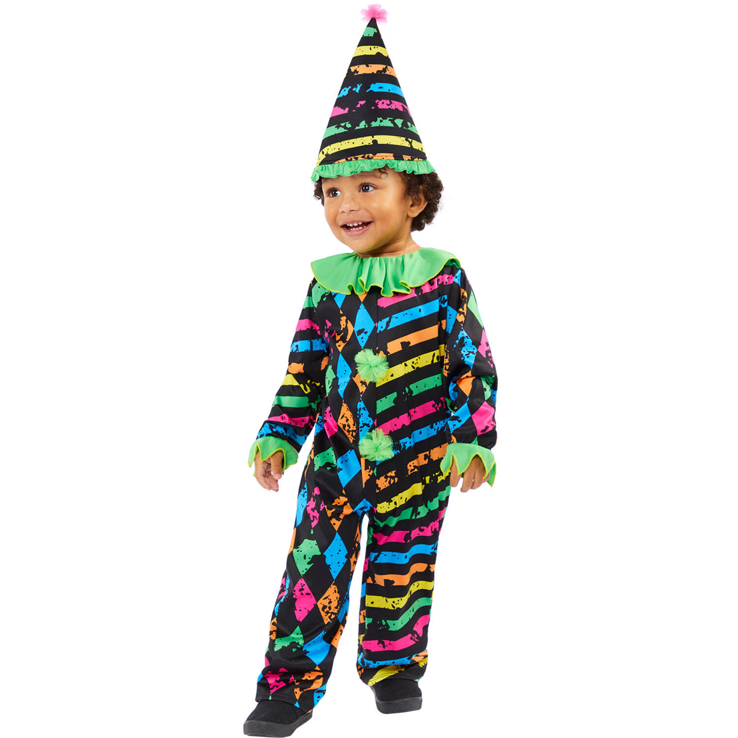 Child Costume Funhouse Clown Age 3-4 Years