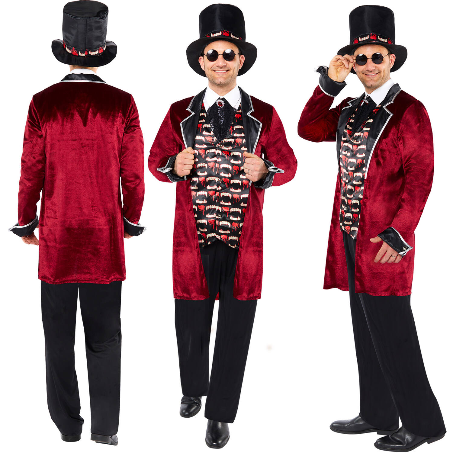 Adult Costume Midnight Vampire Size M