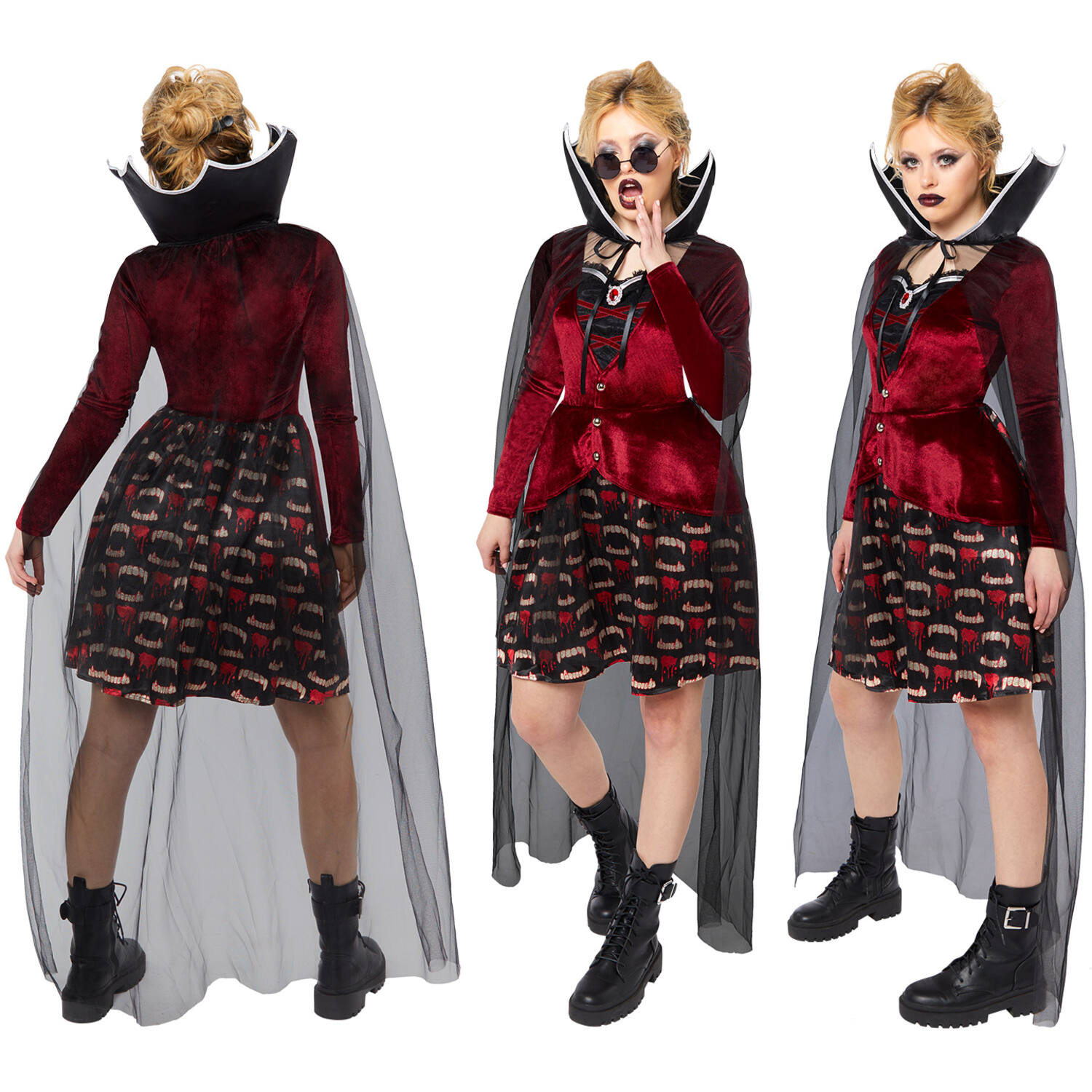 Adult Costume Midnight Vampiress Size M/L