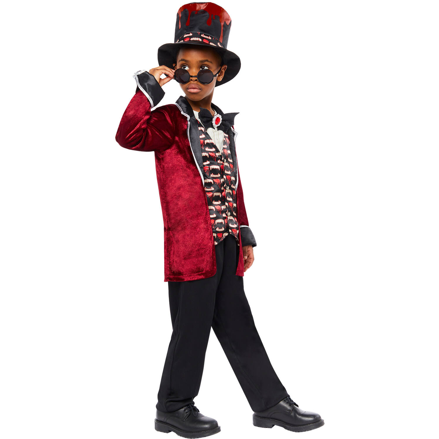 Child Costume Midnight Vampire Age 4-6 Years