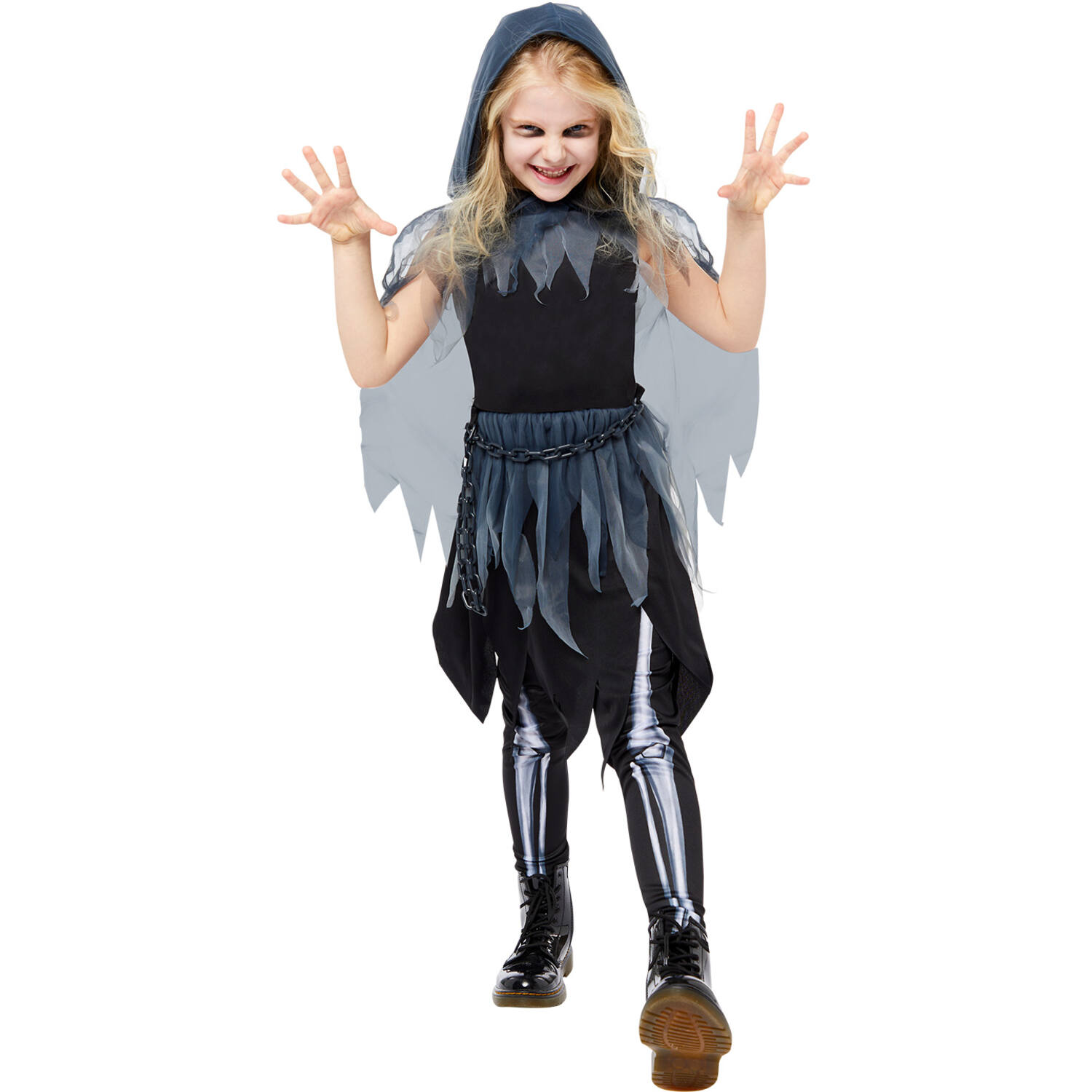 Child Costume Grim Reaper Girls Age 6-8 Years