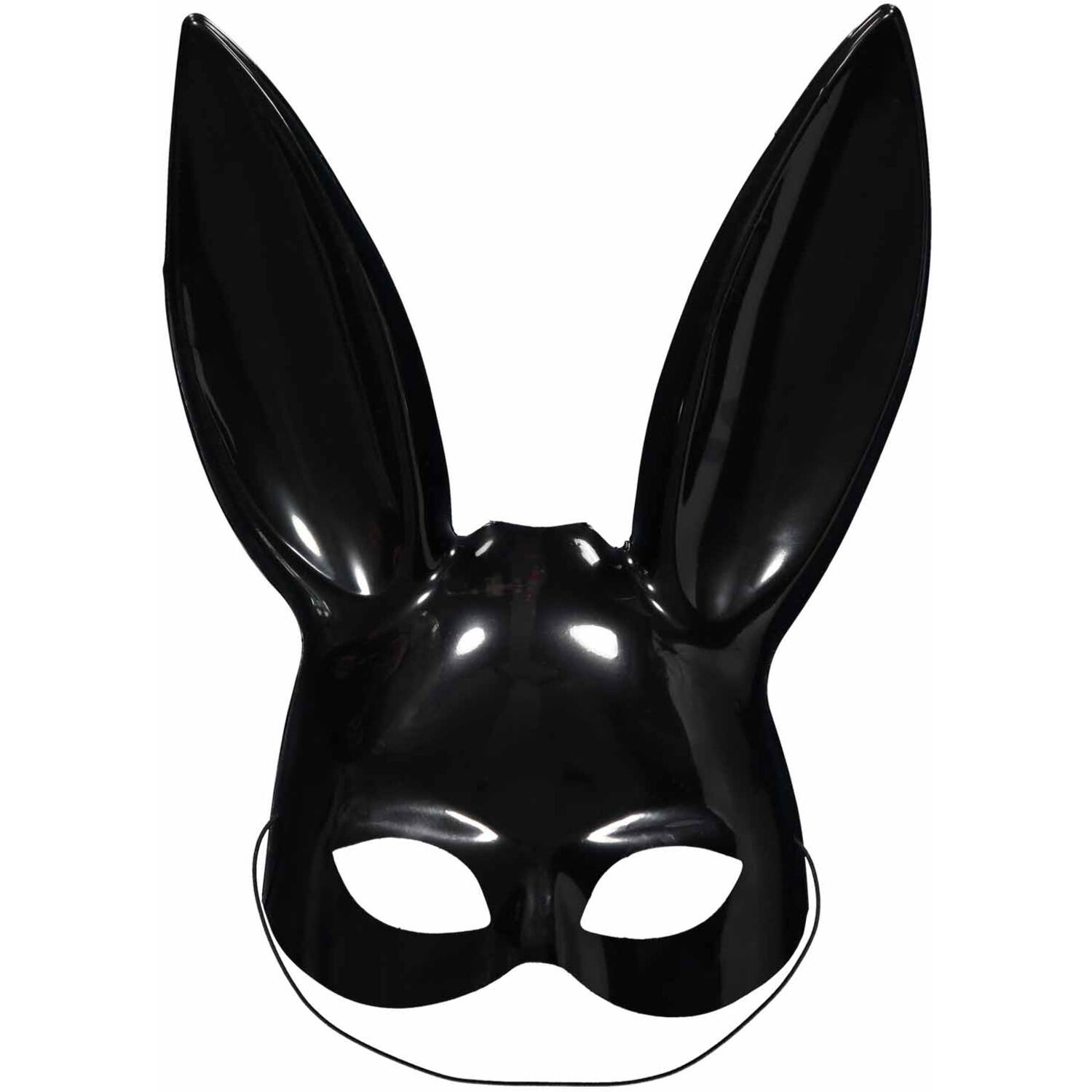 Half Mask Bunny Black One size