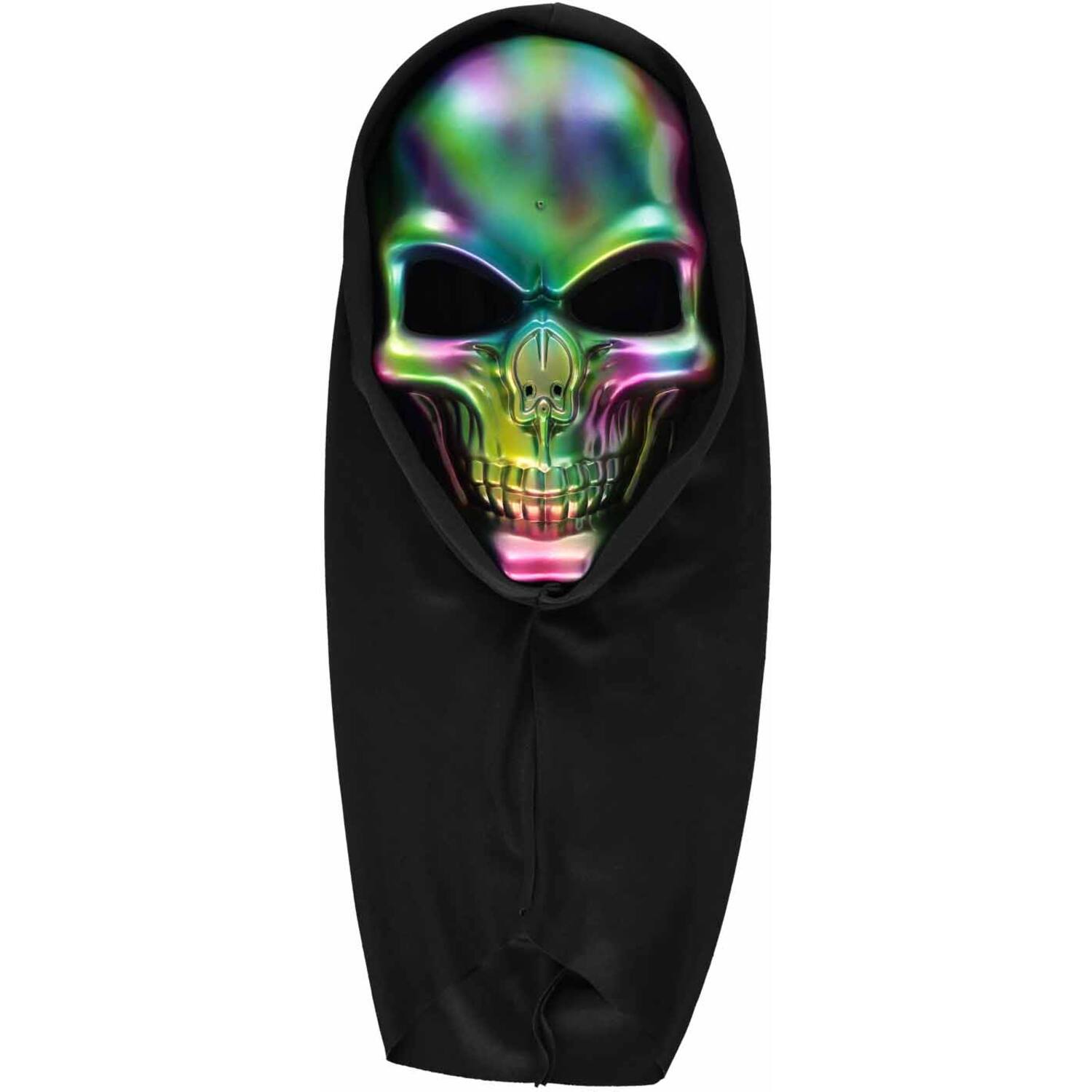 Mask Electroplate Skull Hood One size