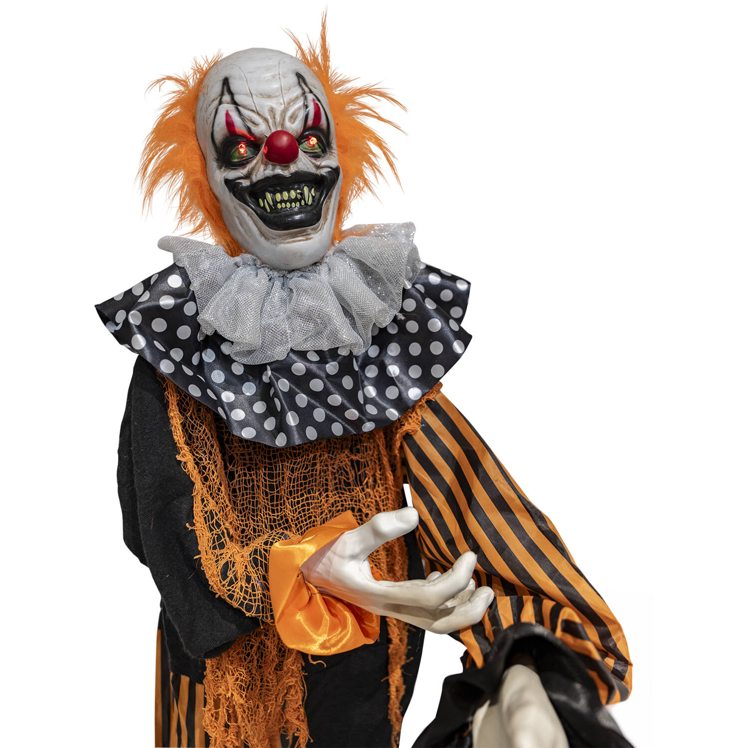 Animatronic Standing Clown with Balloon 45 cm x 40 cm x 1.65 m