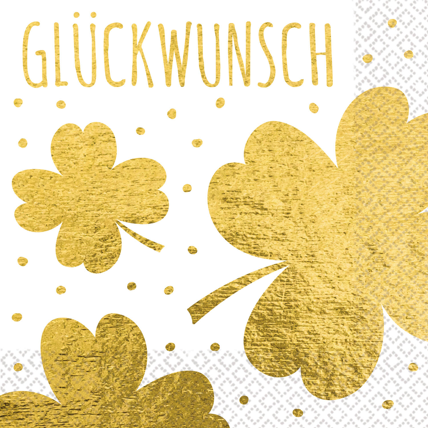 16 napkins "Glückwunsch" 33cm x 33cm