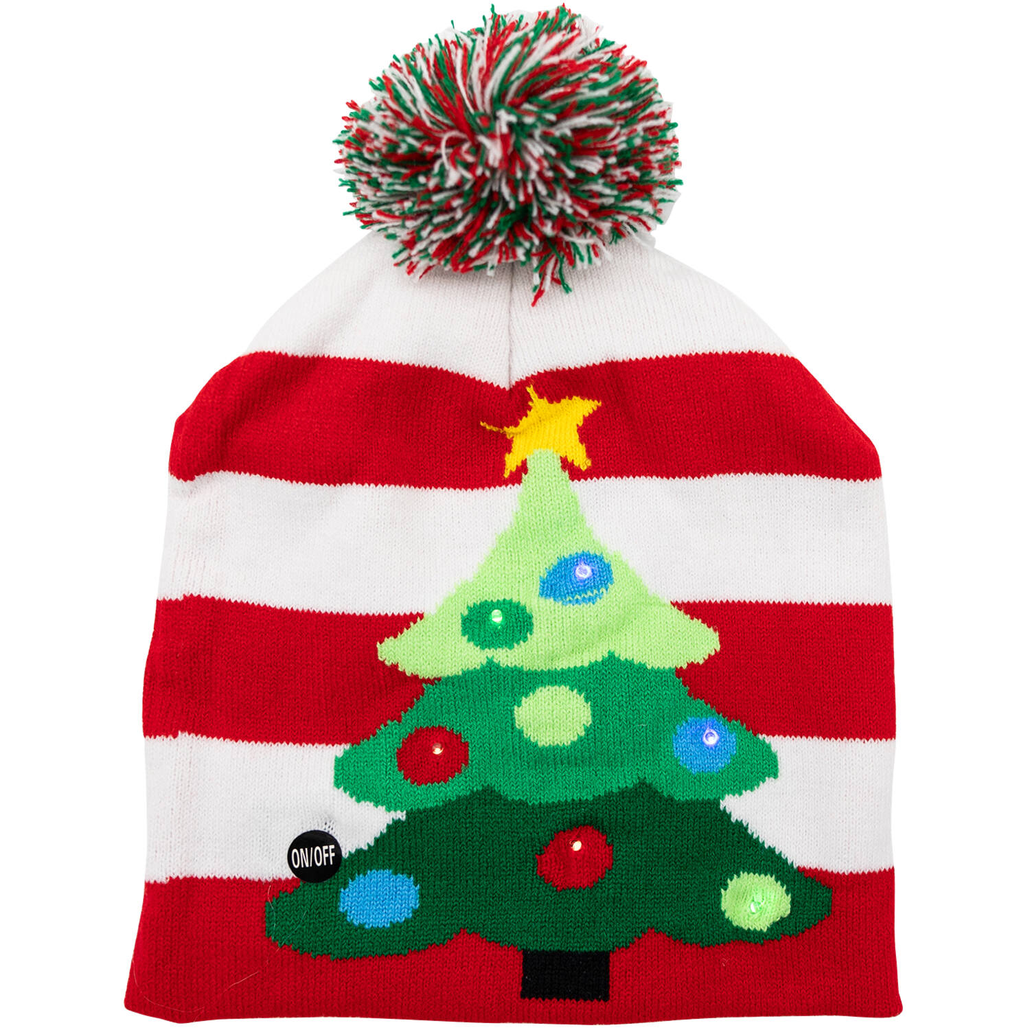 Wool Hat Christmas Tree with Light One Size
