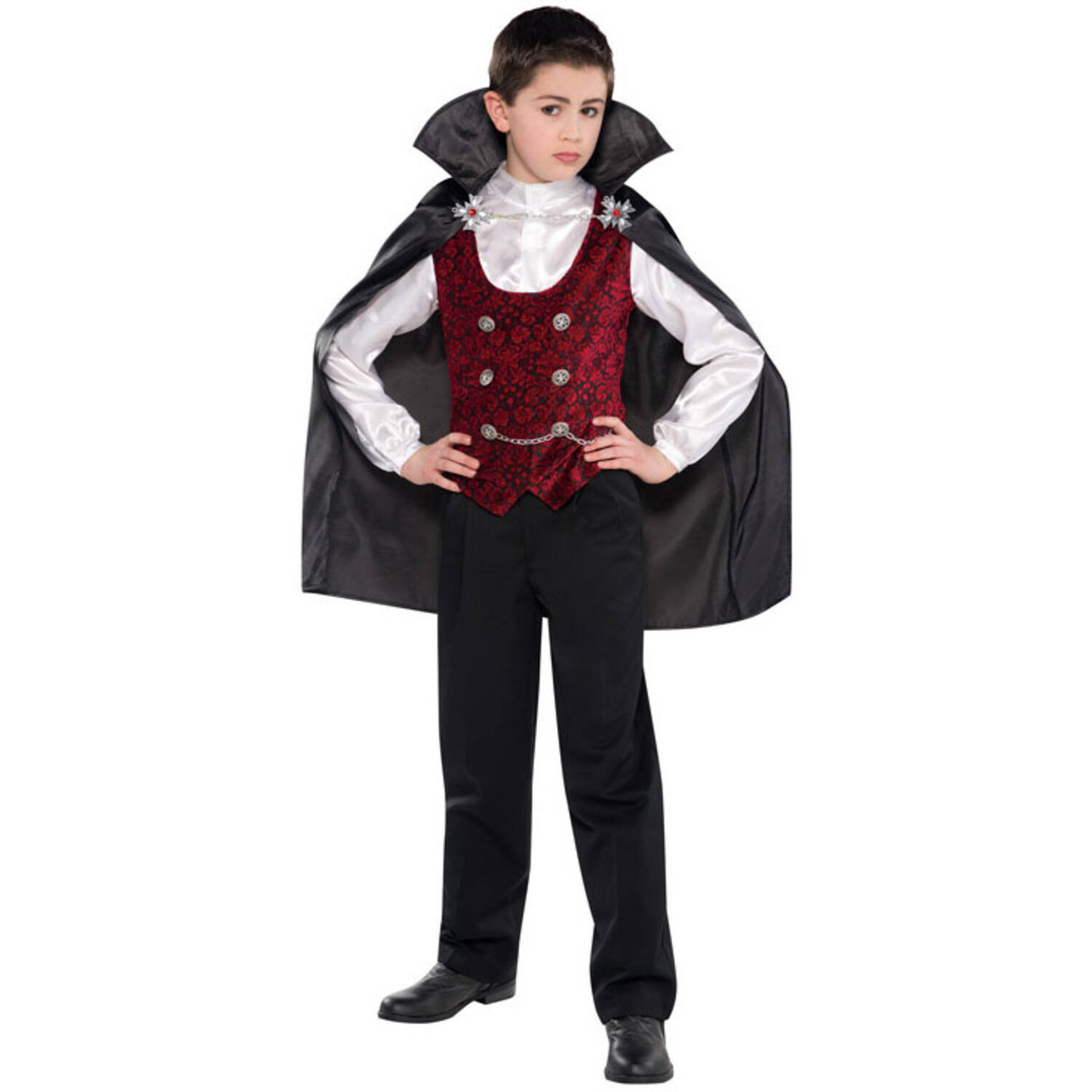 Child Costume Dark Vampire Age 8 - 10 Years