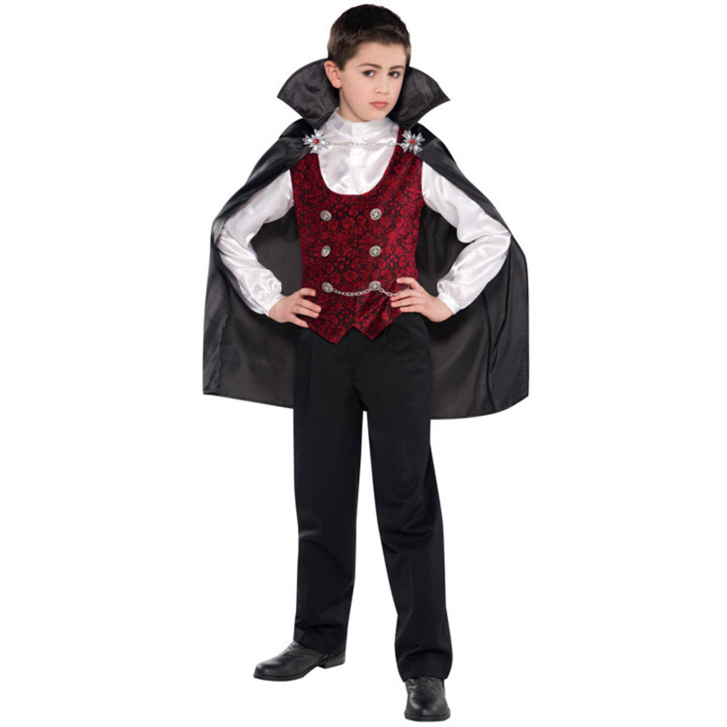 Child Costume Dark Vampire Age 8 - 10 Years