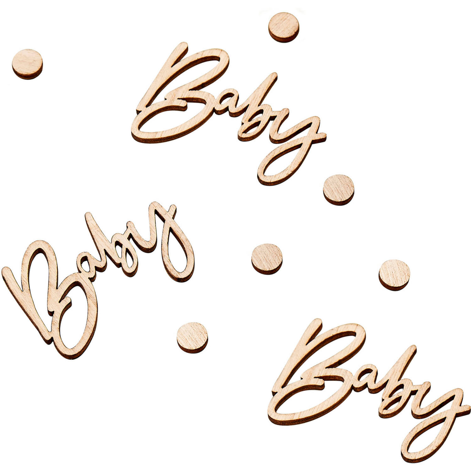 wooden baby confetti