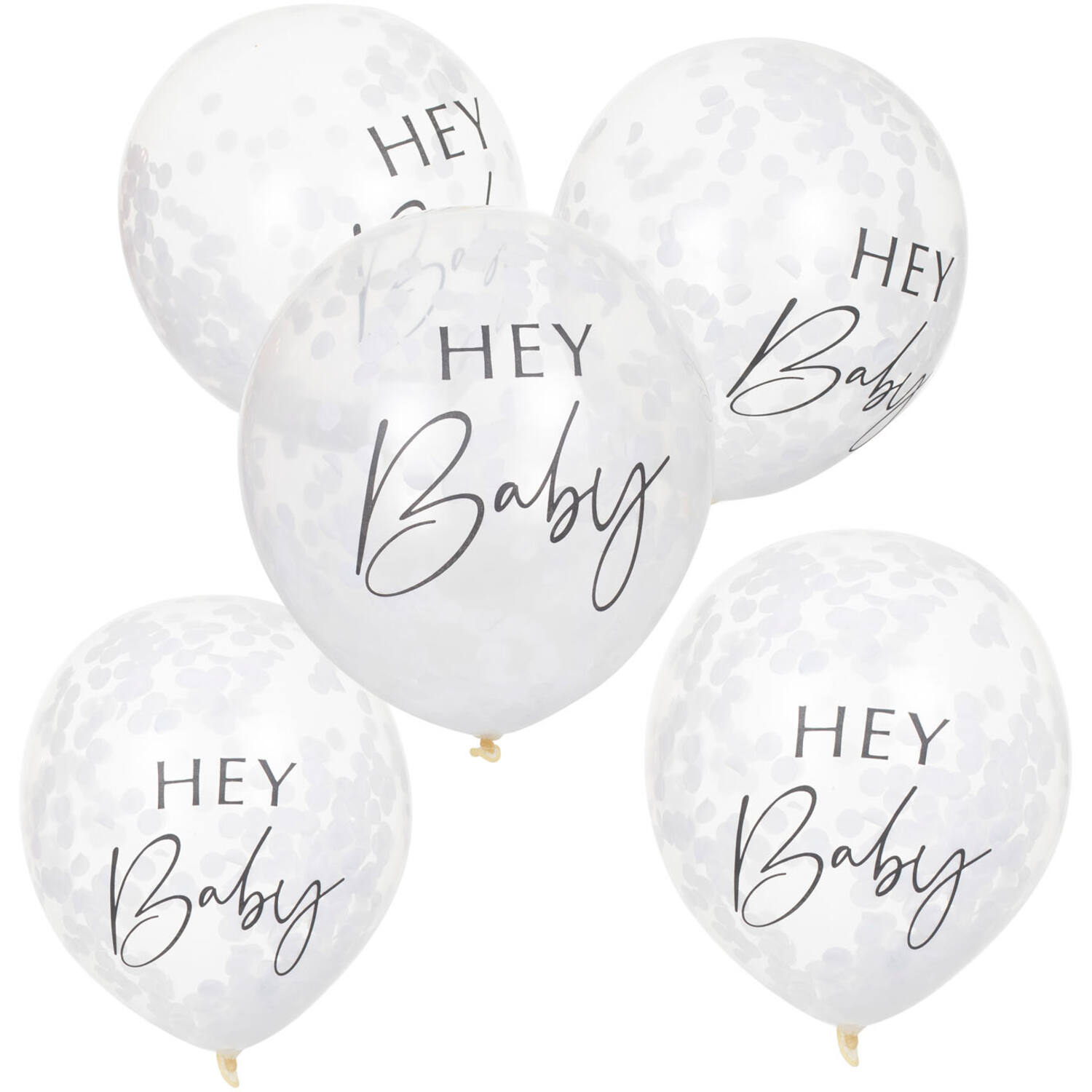 hey baby 12 inch balloons