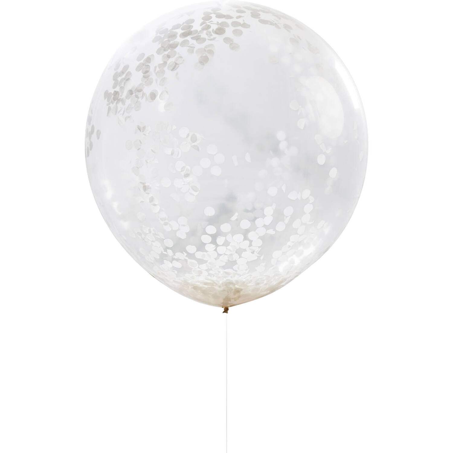 Balloons - Huge - White Confetti
